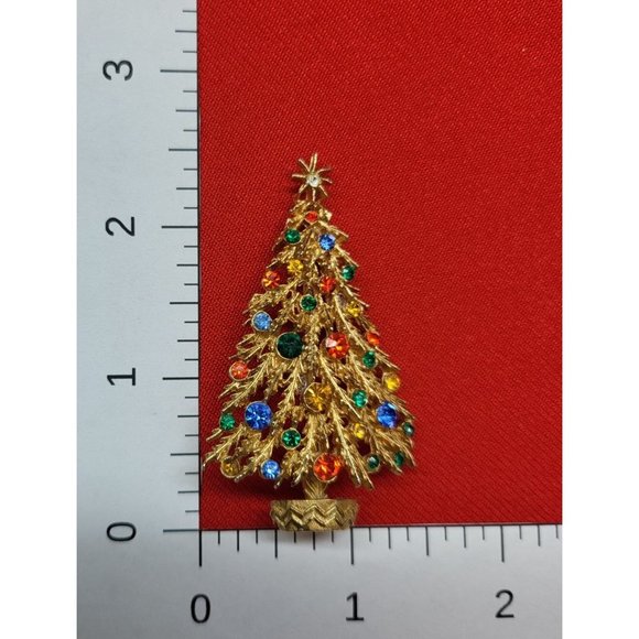 Christmas Pins/ Brooches Set of 3 Christmas Tree, Teddy Bear & Gift Pins - Picture 12 of 12